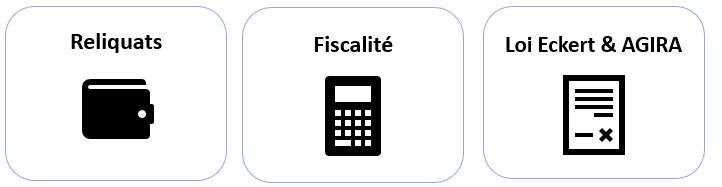 Reliquats Fiscalité Loi Eckert & AGIRA